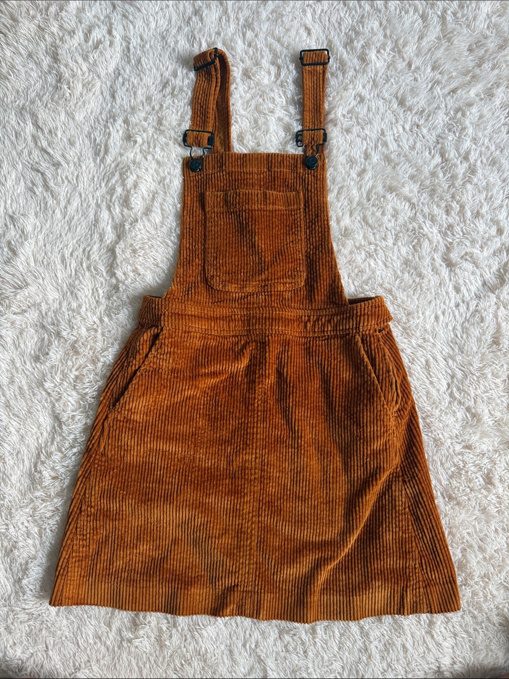 Madewell Corduroy Skirt in Burnt Orange